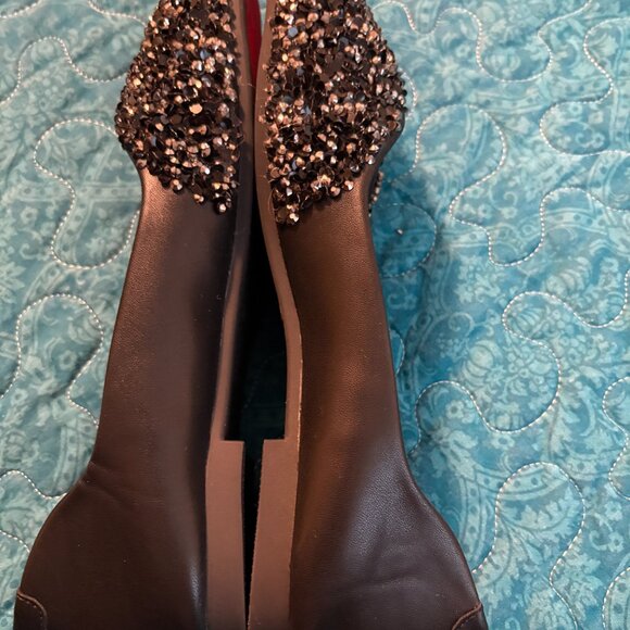 QXCGDYXT Hawee Sequin Square Toe Flats Slip-On Women's Shoes Size 8.5 US/40 EU - Picture 4 of 6